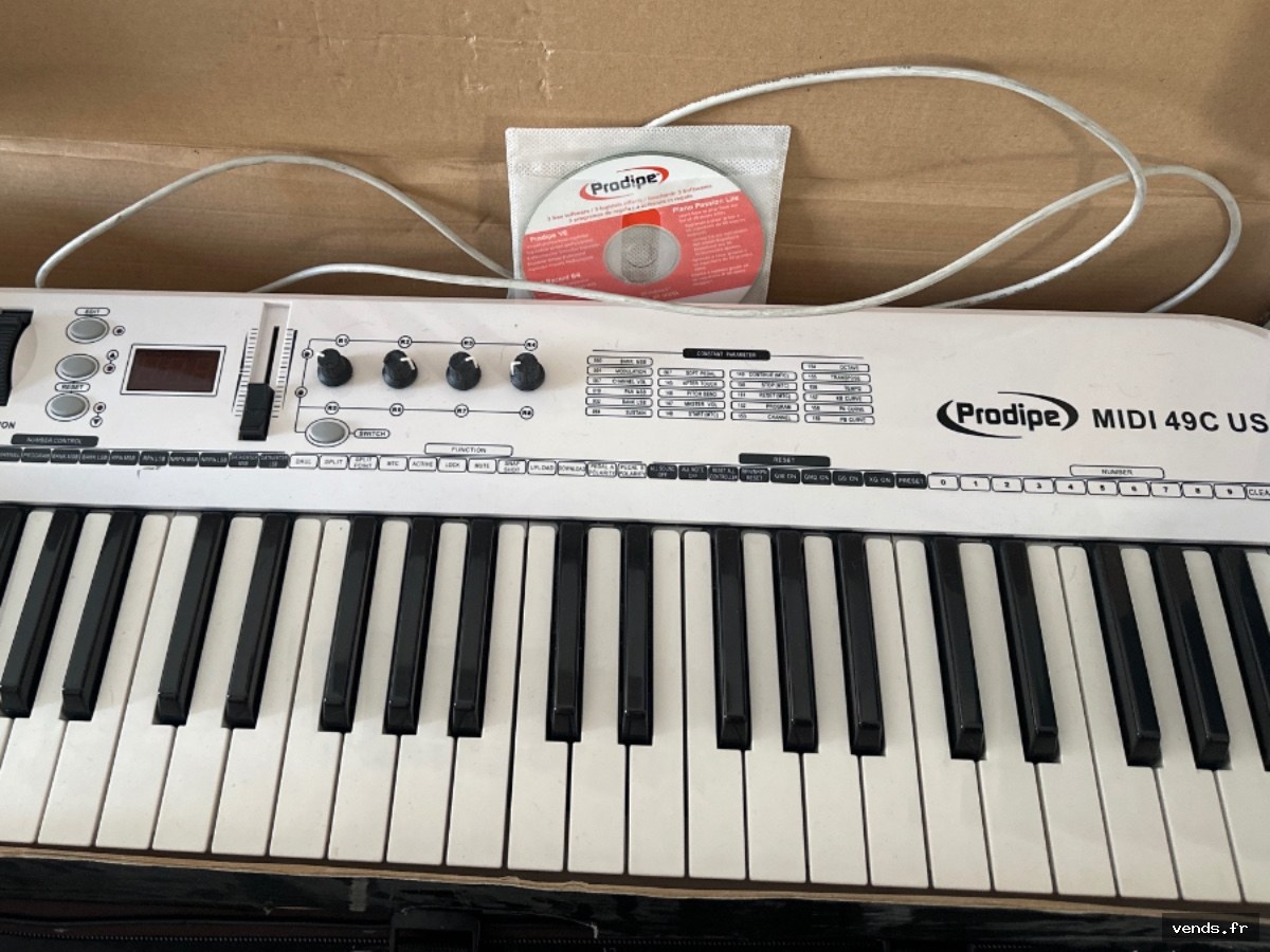 Clavier MIDI Prodipe MIDI 49C USB + CD logiciel inclus