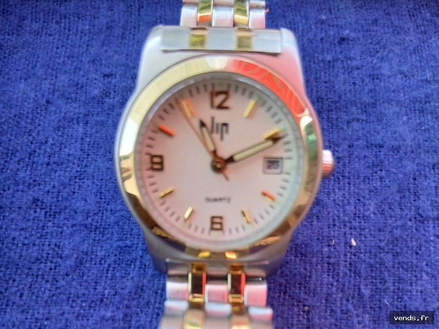 Montre Lip Quartz  - Bracelet deux tons