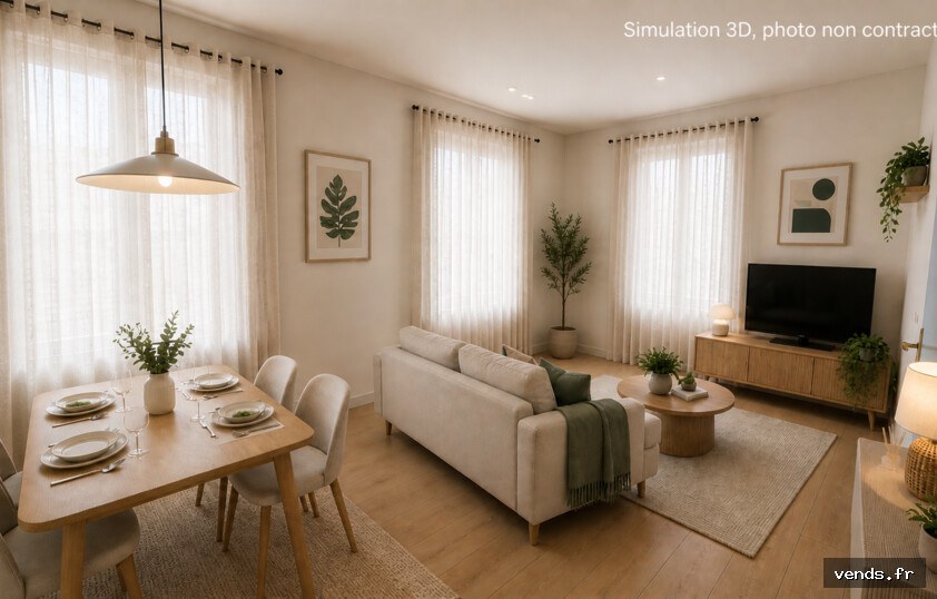 Appartement 3 pièce(s) 2 chambre(s) 84 m²